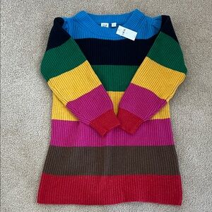 NWT GAP girls Colorful Striped Sweater size L (10)